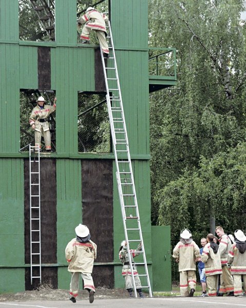 Трехколенная лестница л-60