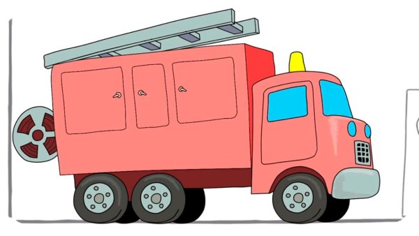 Машинка Газель мультяшная для детей