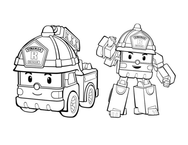 Картинки пожарная машина рой (49 фото)