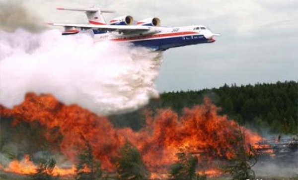 Самолет для тушения пожаров ил-76