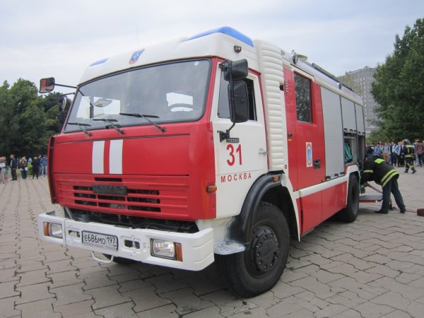 Пожарный КАМАЗ 4 на 4