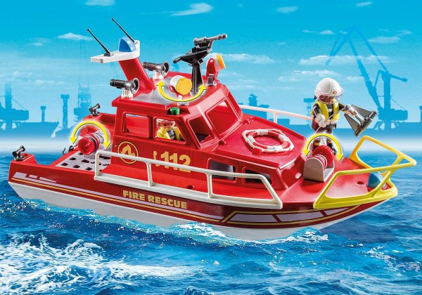 Playmobil пожарный катер