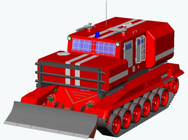 Пожарный танк т55 man