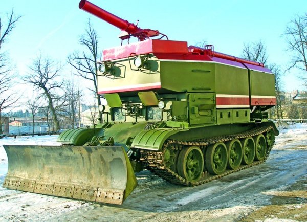 Гусеничная пожарная машина ГПМ-54