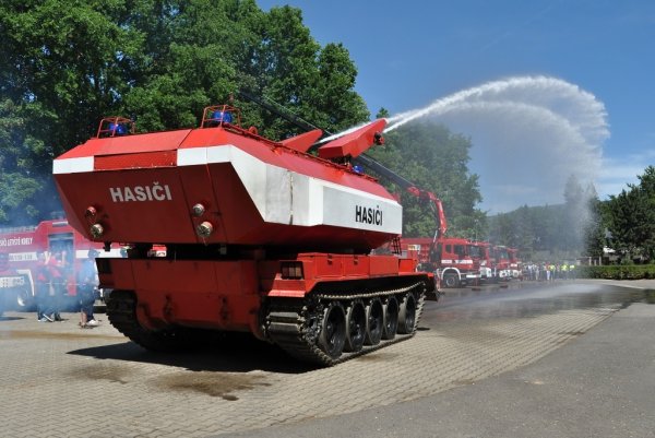 Пожарный танк т55 man