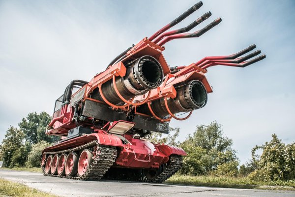 Пожарная машина ветерок на базе танка т-34