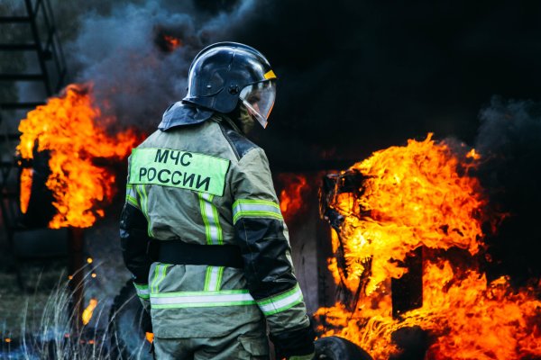 Пожар в городе
