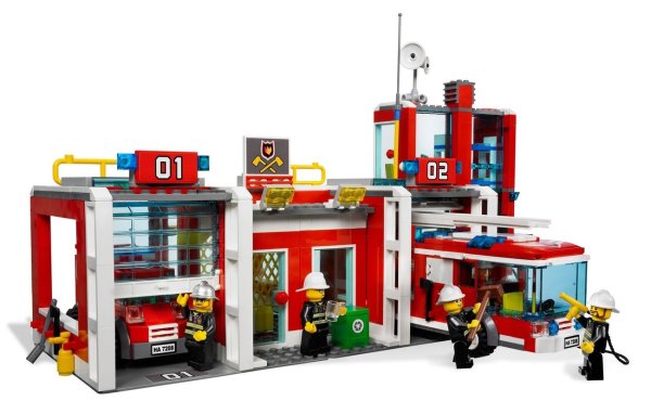 Конструктор LEGO City 7208 пожарная станция