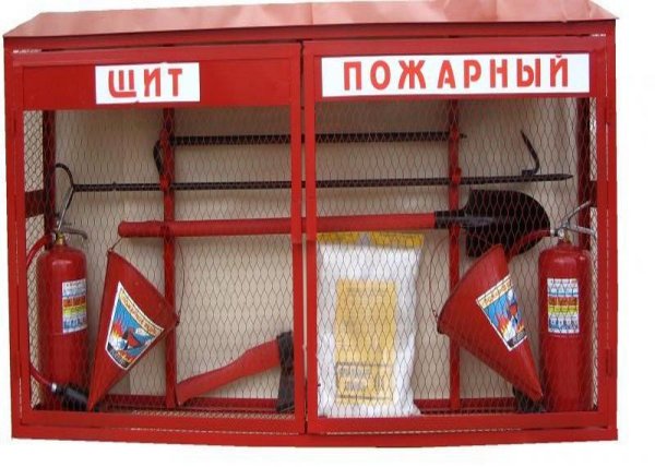 Пожарный щит комплектация 2022