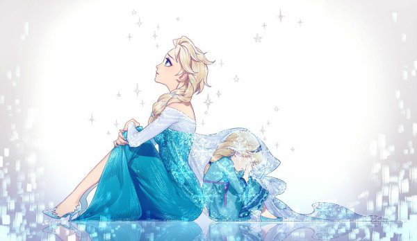 Frozen 2 Эльза в белом платье