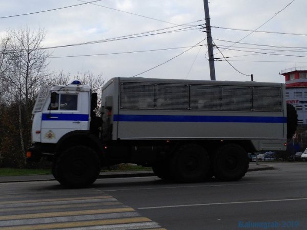 КАМАЗ полиция внутри