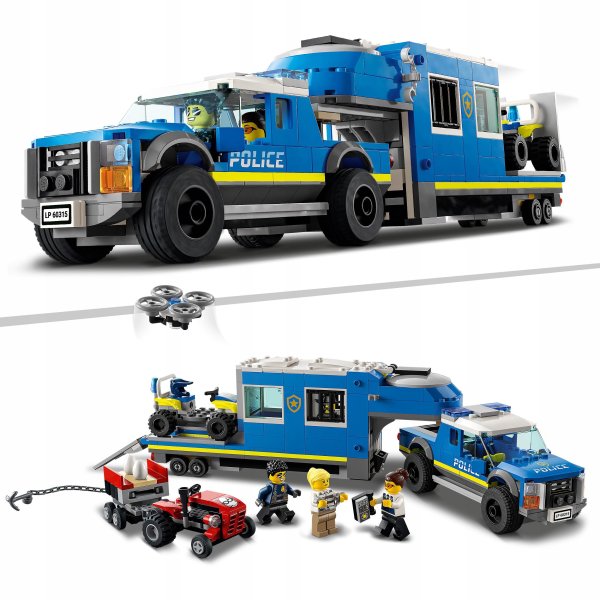 Конструктор LEGO City Police 60315 полицейский мобильный командный трейлер