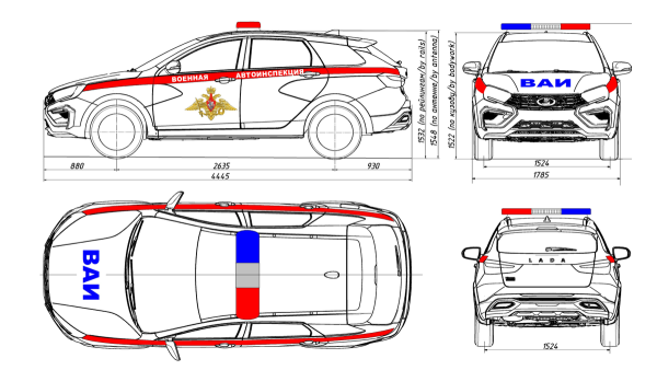 Лада Веста ng чертёж