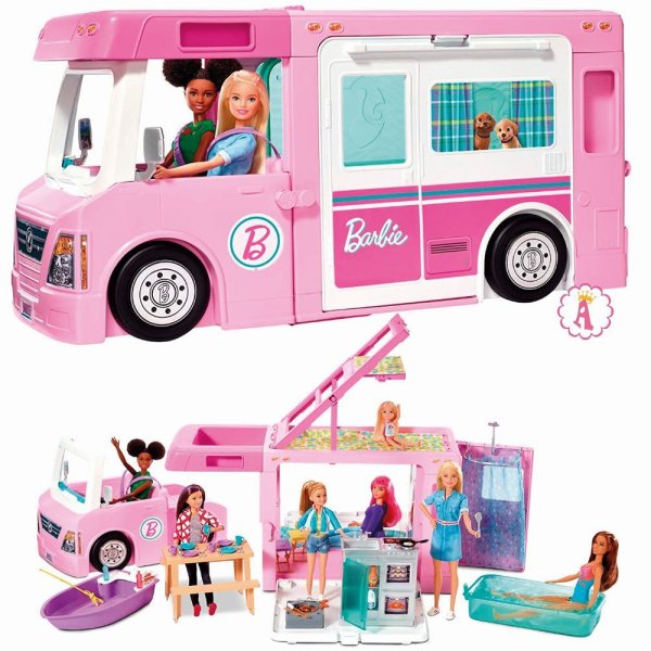 Игровой набор Mattel Волшебный раскладной фургон Барби 3в1 ghl93