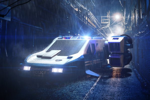 Cyberpunk 2077 Полицейская машина