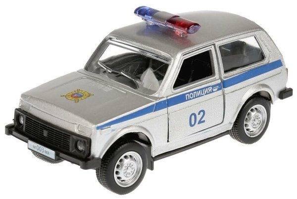 Легковой автомобиль Технопарк Lada 4x4 полиция (x600-h09010-r) 9 см