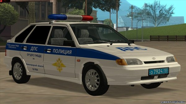 ВАЗ 2114 полиция Сан андреас