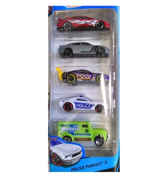 Hot Wheels Police Pursuit 5 Pack