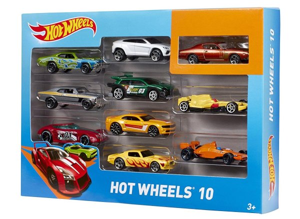 Mattel hot Wheels 54886 хот Вилс подарочный набор из 10 машинок