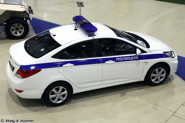 Hyundai Solaris 2014 полиция