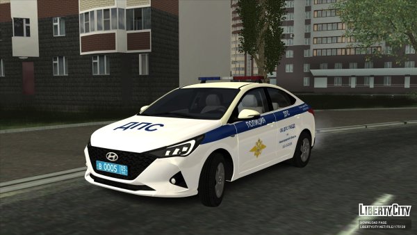 Hyundai Solaris полиция