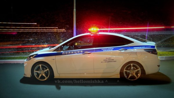 Hyundai Solaris полиция