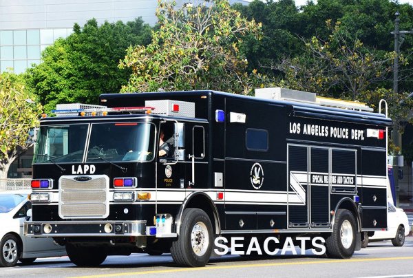 SWAT Police LAPD Truck