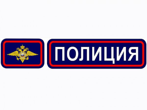 Полиция надпись