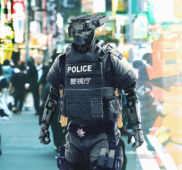 Cyberpunk 2077 полицейский