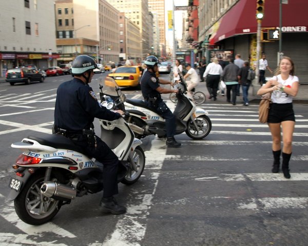Скутер NYPD Police