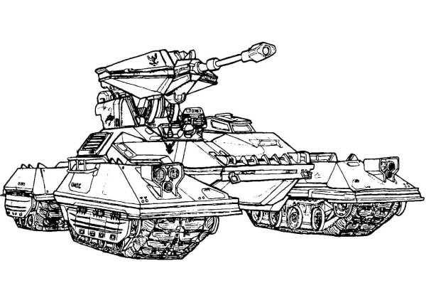 Раскраска танк т 90