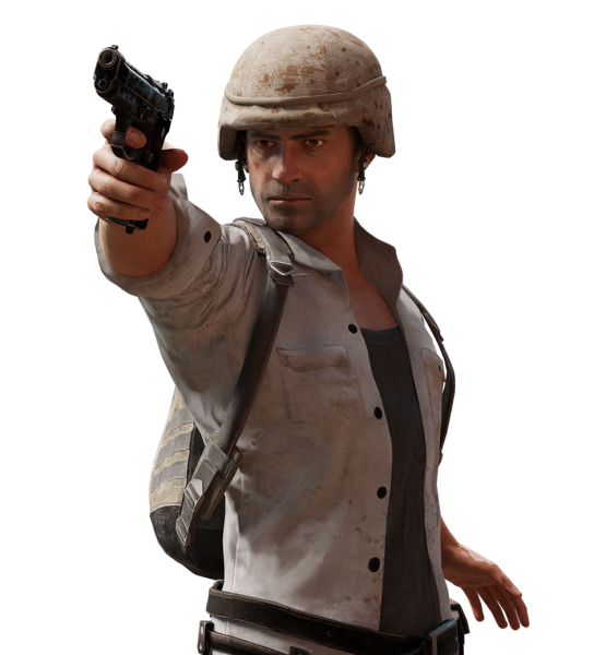 PLAYERUNKNOWN'S Battlegrounds на белом фоне