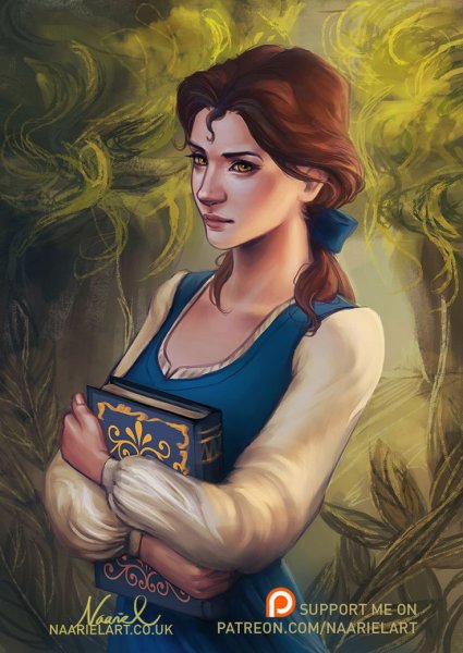 Illustrator Disney Белль