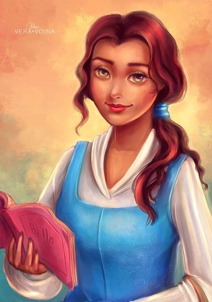 Красавица и чудовище Бель с книгой