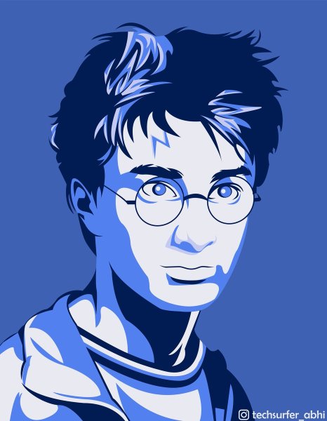 Гарри Поттер портрет вектор