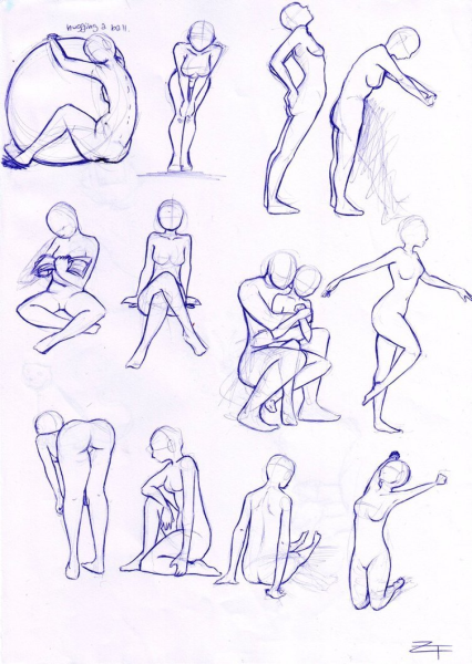 Позы для рисования