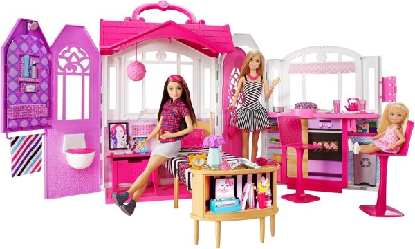 Barbie переносной гламурный домик chf54