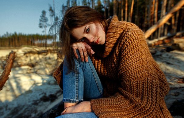 Осенняя фотосессия в свитере