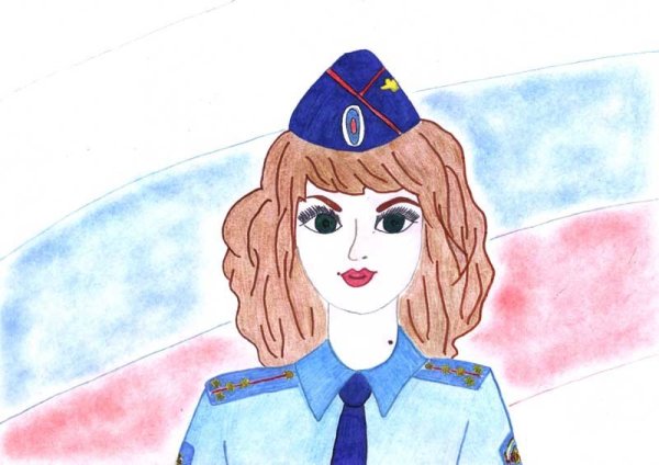 Моя будущая профессия полицейский рисунок