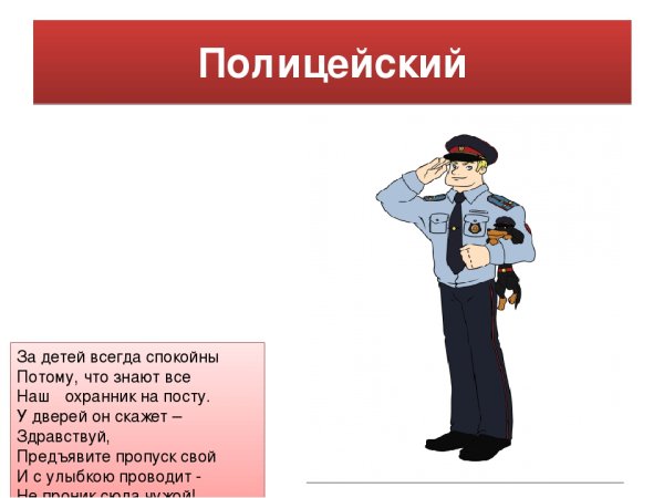 Профессия милиционер