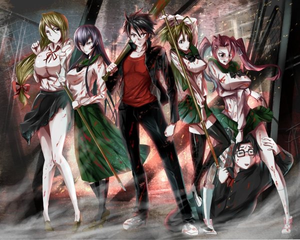 Highschool of the Dead («школа мертвецов», 2010)