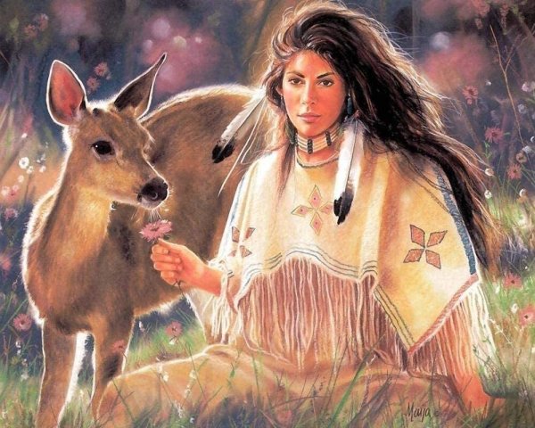 Художница maija индейцы