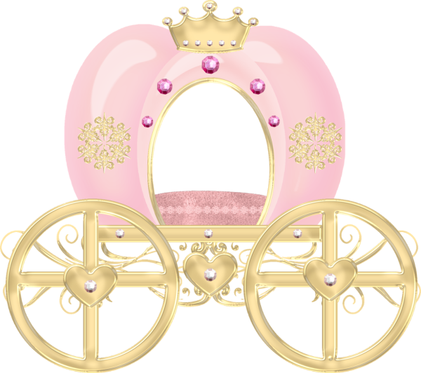 Карета розовая