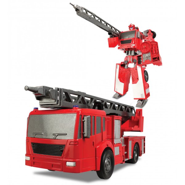 Трансформер Happy well Fire engine Robot 80040