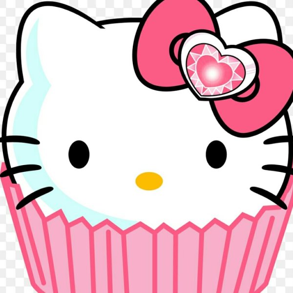 Как нарисовать hello Kitty кексик
