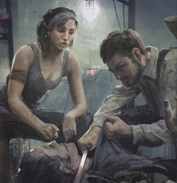 The last of us 2 Art Джоэл и Элли
