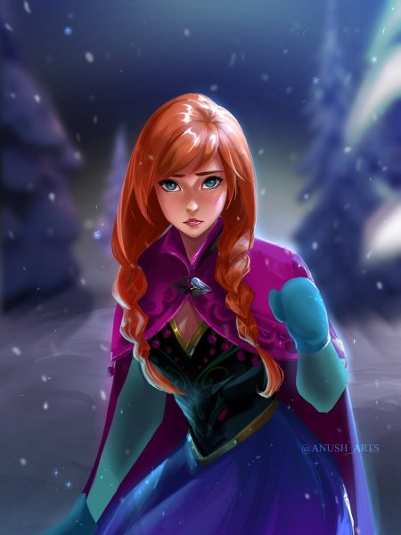 Анна Дисней арт