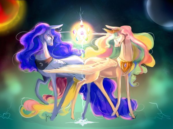 My little Pony Луна и Селестия