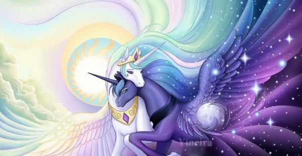 My little Pony Луна и Селестия
