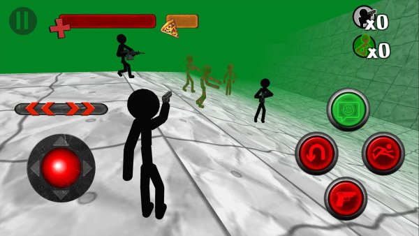 Stickman vs Zombies игра